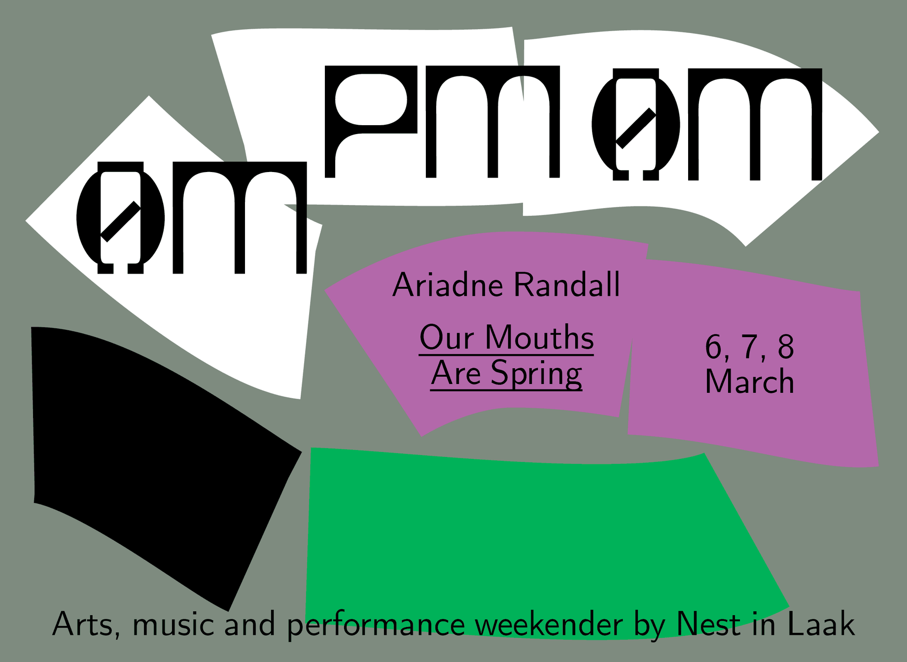 AM.PM.AM.: Ariadne Randall – Our Mouths Are Spring - Nest Ruimte
